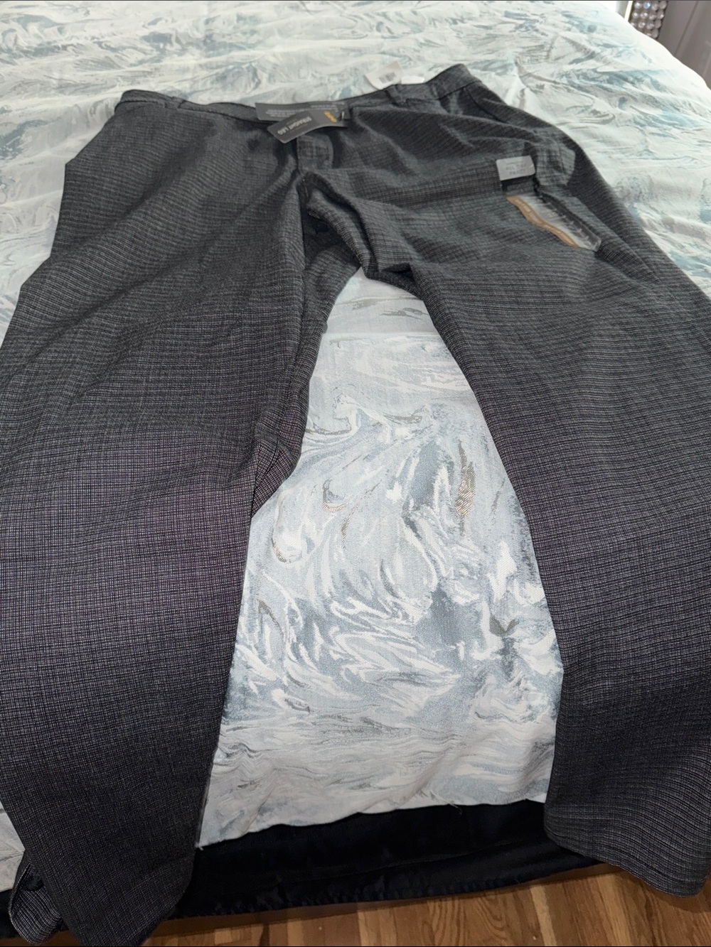 Lee Straight Leg Pants in black  Plaid